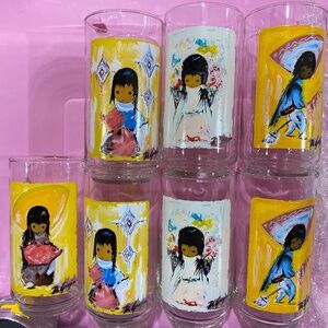 Vintage hand painted designer glasses